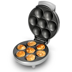 Poffertjes maker / Comfortbakery met indicatielampje en antiaanbaklaag Trebs 99260 Zilver