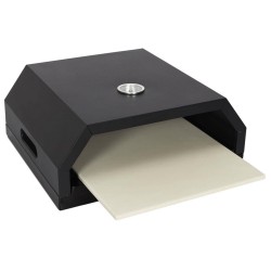 4goodz Pizzaoven voor BBQ - Gas/Kolen 35x40x16 cm - Zwart