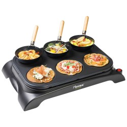 Bestron AWS600 partywok & crepemaker set