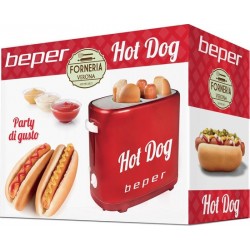 Beper BT.150Y Hot Dog Pop-Up Machine Rood