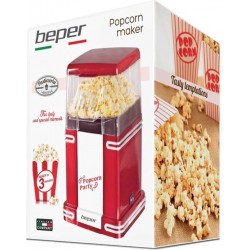 Beper Popcorn maker Rood 1200 Watt