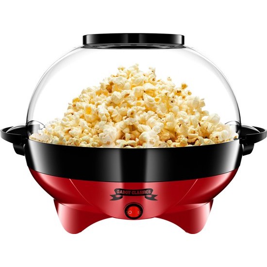 Gadgy Popcorn Machine Rond 5 liter Rood